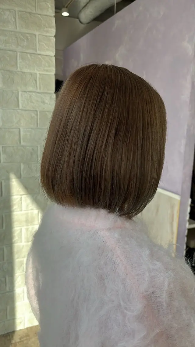 カラー ベージュカラー ブリーチ ブリーチなしカラー オリーブベージュ 📍奈良/ 佐藤有哉のヘアスタイル