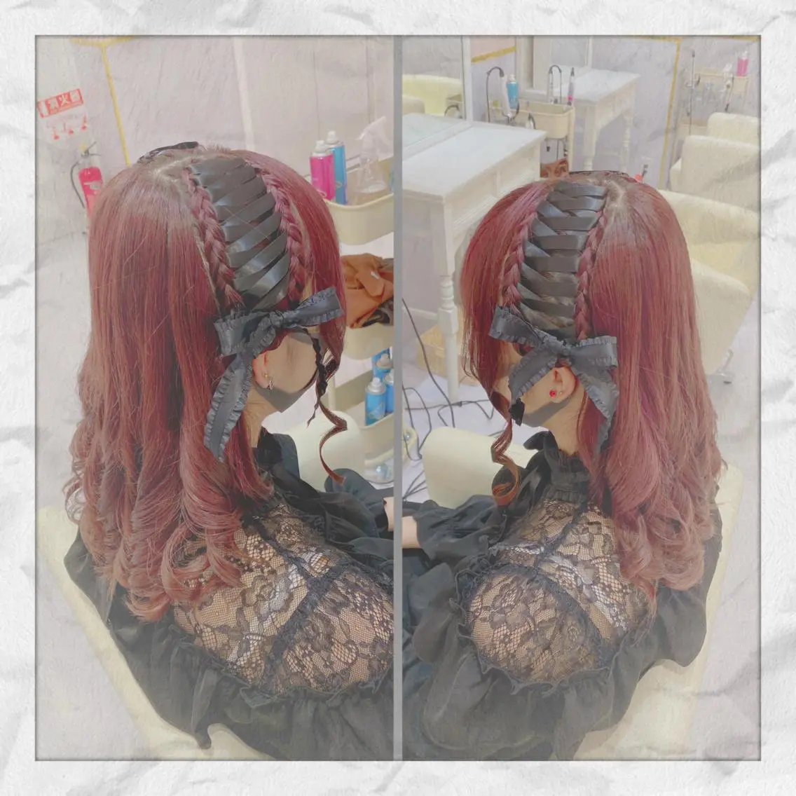 セミロング ヘアアレンジ ヘアセット ヘアセット/着付け 𓇼 まつもと𓇼のその他イメージ
