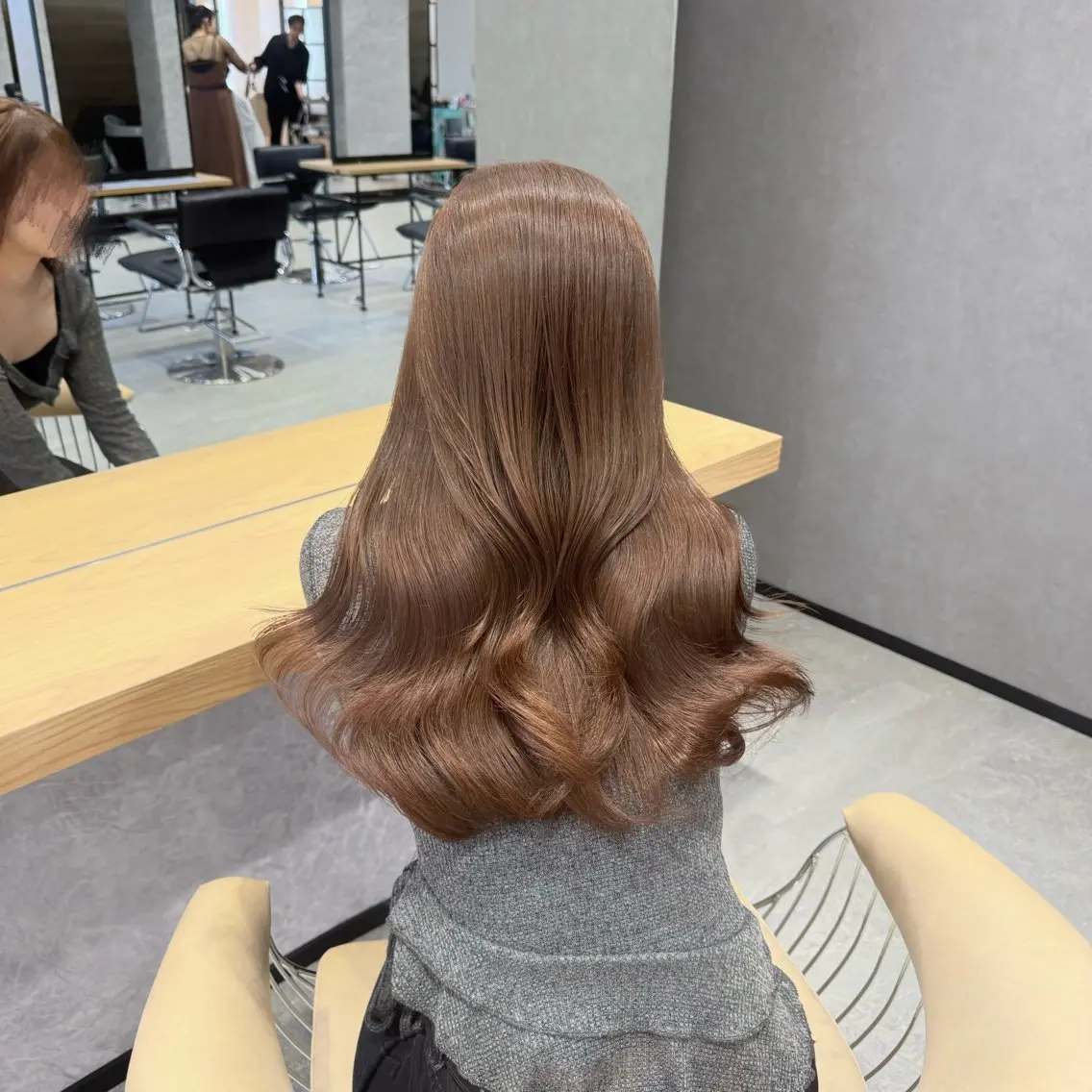 ロング 髪質改善 縮毛矯正 トリートメント カット ヘアカラー トリートメント すずき なつき🌙のヘアスタイル