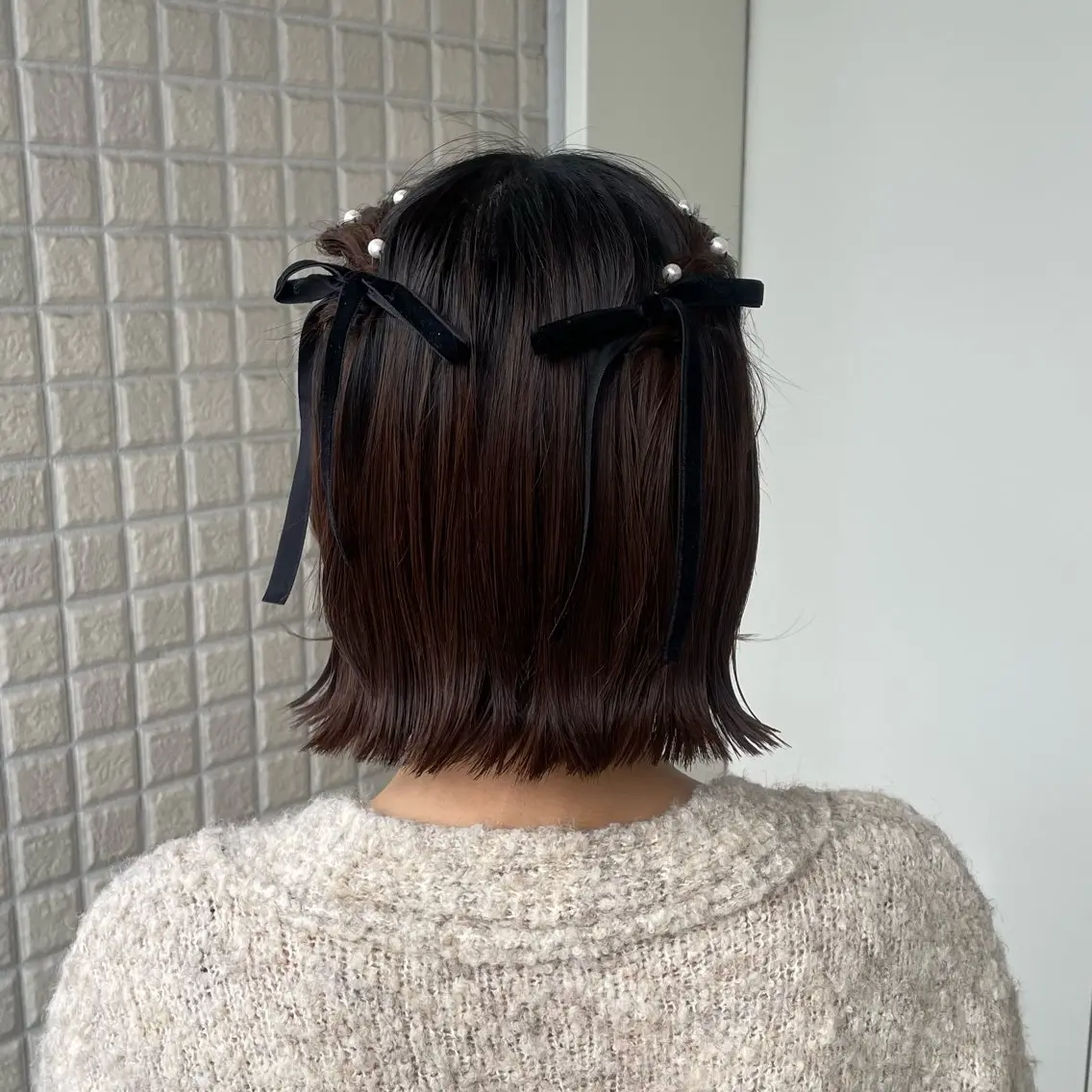 ヘアアレンジ ヘアセット 銀座：似合わせカラー オリーブ🫒アレンジのヘアスタイル
