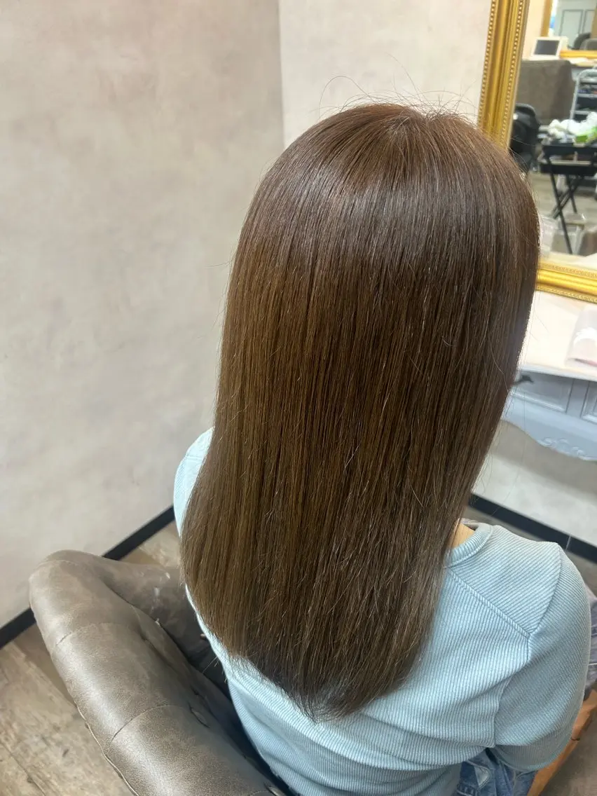 セミロング 🌼髪質整形🧸 艶カラー🌼珠理のヘアスタイル