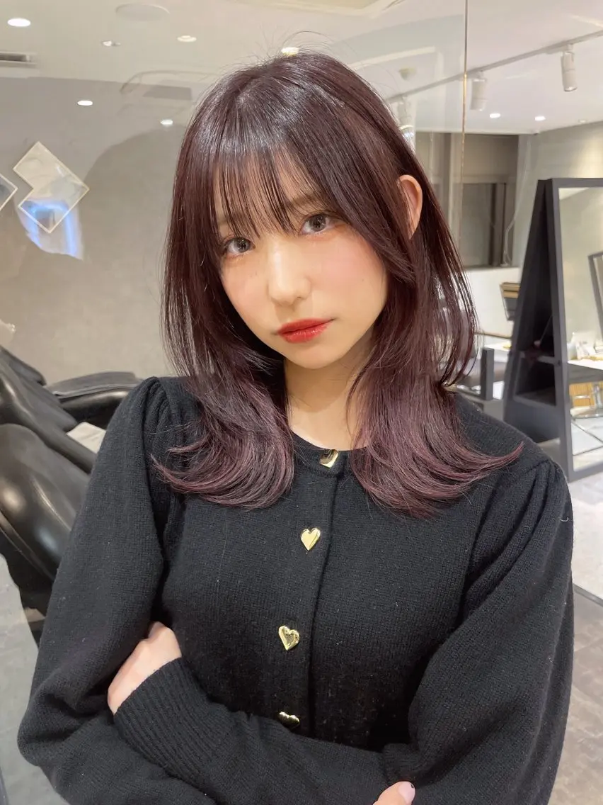 セミロング トリートメント 谷川が作る熊本1🥇 レイヤーカットのヘアスタイル