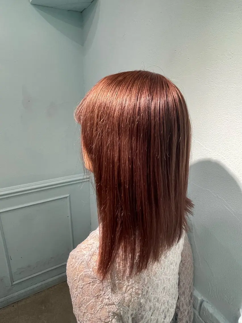 ミディアム カラー アッシュ アッシュグレー ベージュカラー ブリーチ ブロンド ヘアカラー トリートメント 【ときめき屋さん🎀 ハイトーン大和🎀】のヘアスタイル