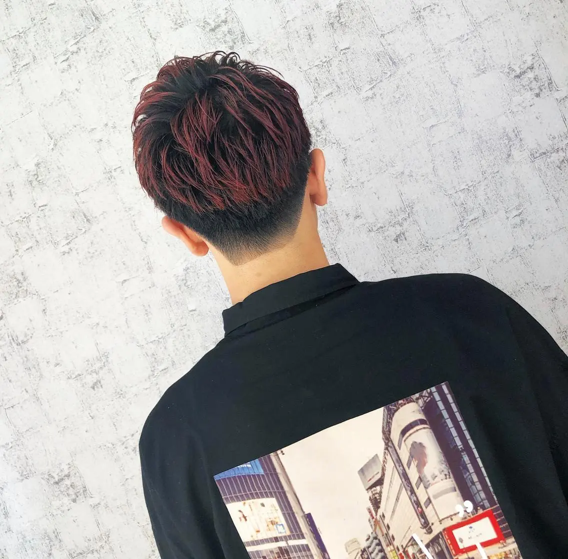 カラー メンズ カット ヘアカラー 佐野 太河のヘアスタイル