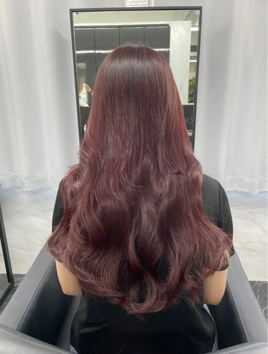 ロング カラー カット ヘアカラー トリートメント エクステ マリカ🦋韓国 ハイトーン/エクステのヘアスタイル