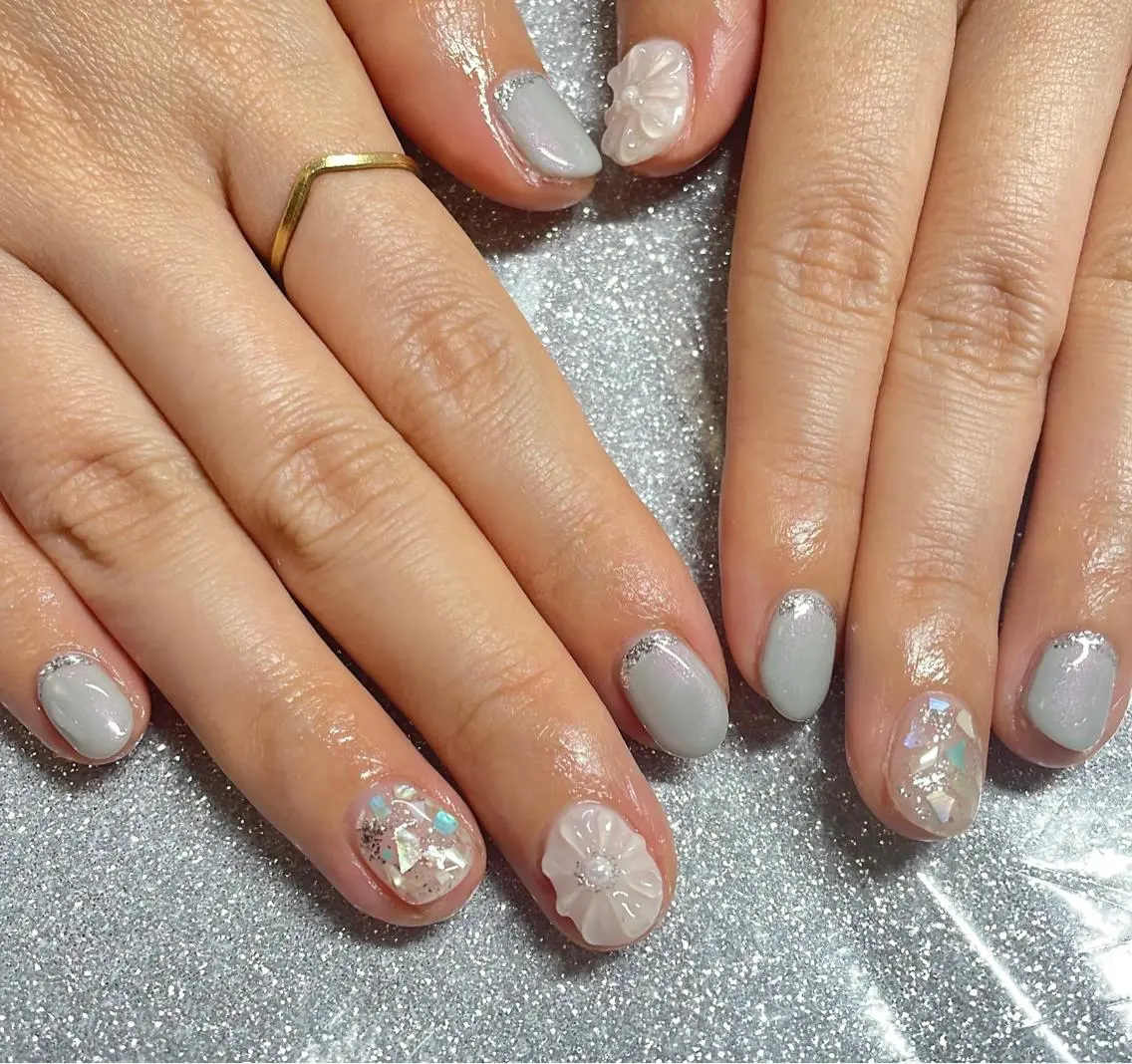 ネイル ハンドネイル VIERU 🌈🎀💖のネイルデザイン