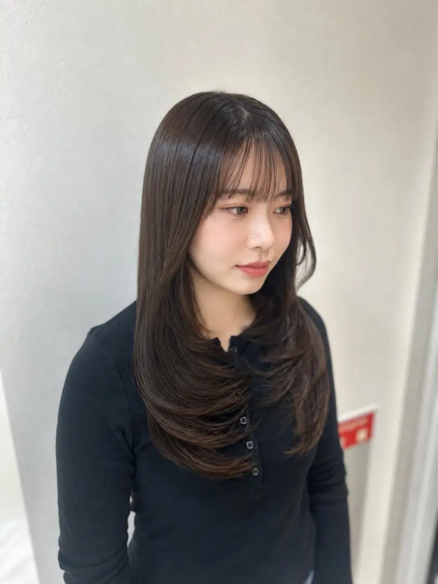 ロング レイヤーカット カット ヘアカラー レイヤー透明感カラー / MAIKA🤎のヘアスタイル