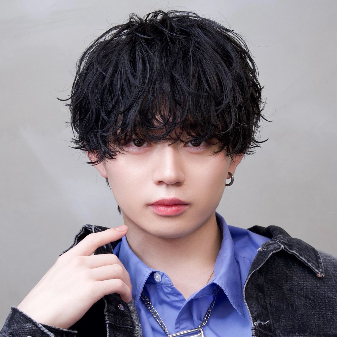 ショート パーマ ヘアアレンジ メンズ メンズパーマ 柴﨑 悠利 天神 メンズカットのヘアスタイル