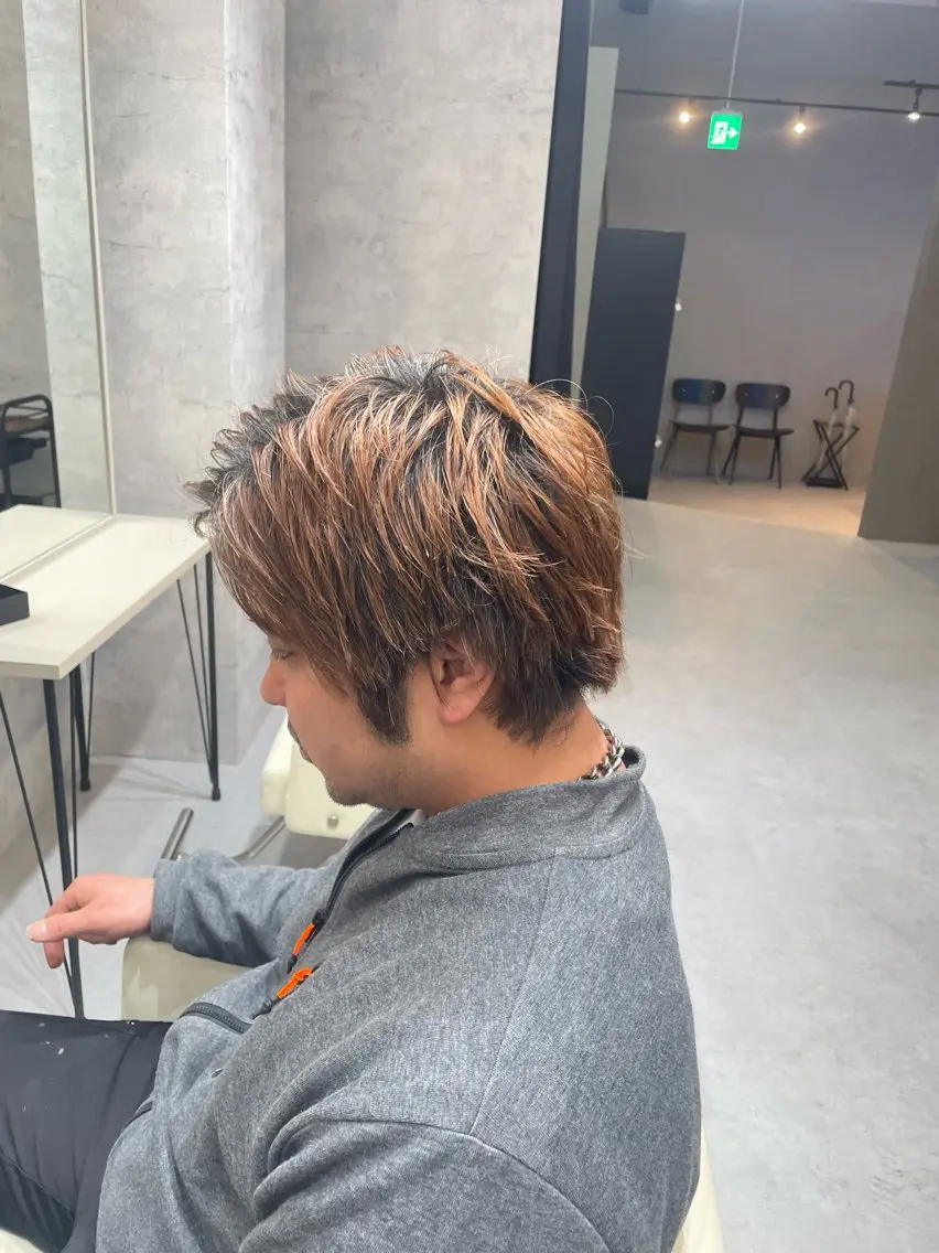 メンズ ブリーチ守口 rikiyanのヘアスタイル