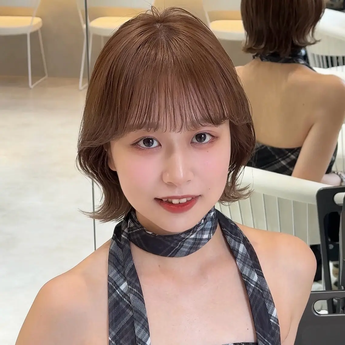 ショート カラー カット ヘアカラー トリートメント 原宿/似合わせボブ/ レイヤー/ボブ/優希のヘアスタイル