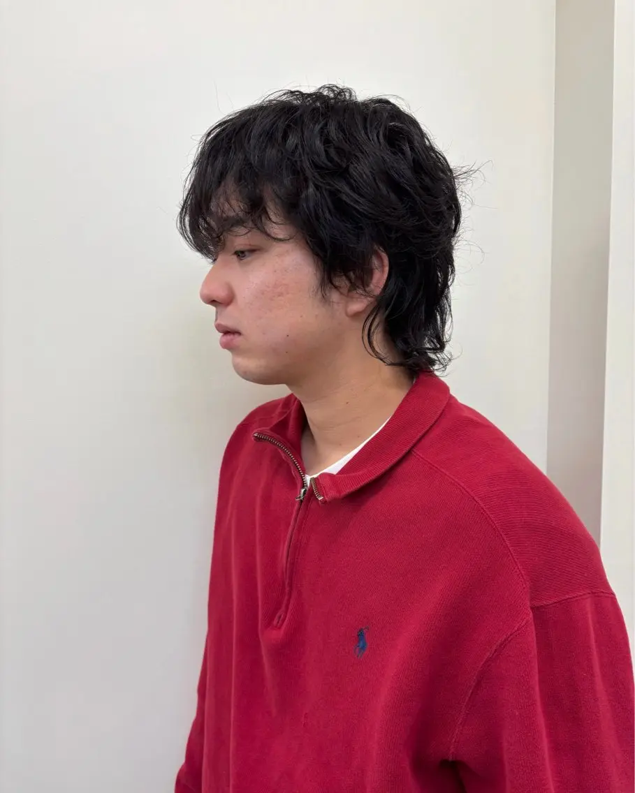 ショート メンズ パーマ 栗崎 菜弥のヘアスタイル