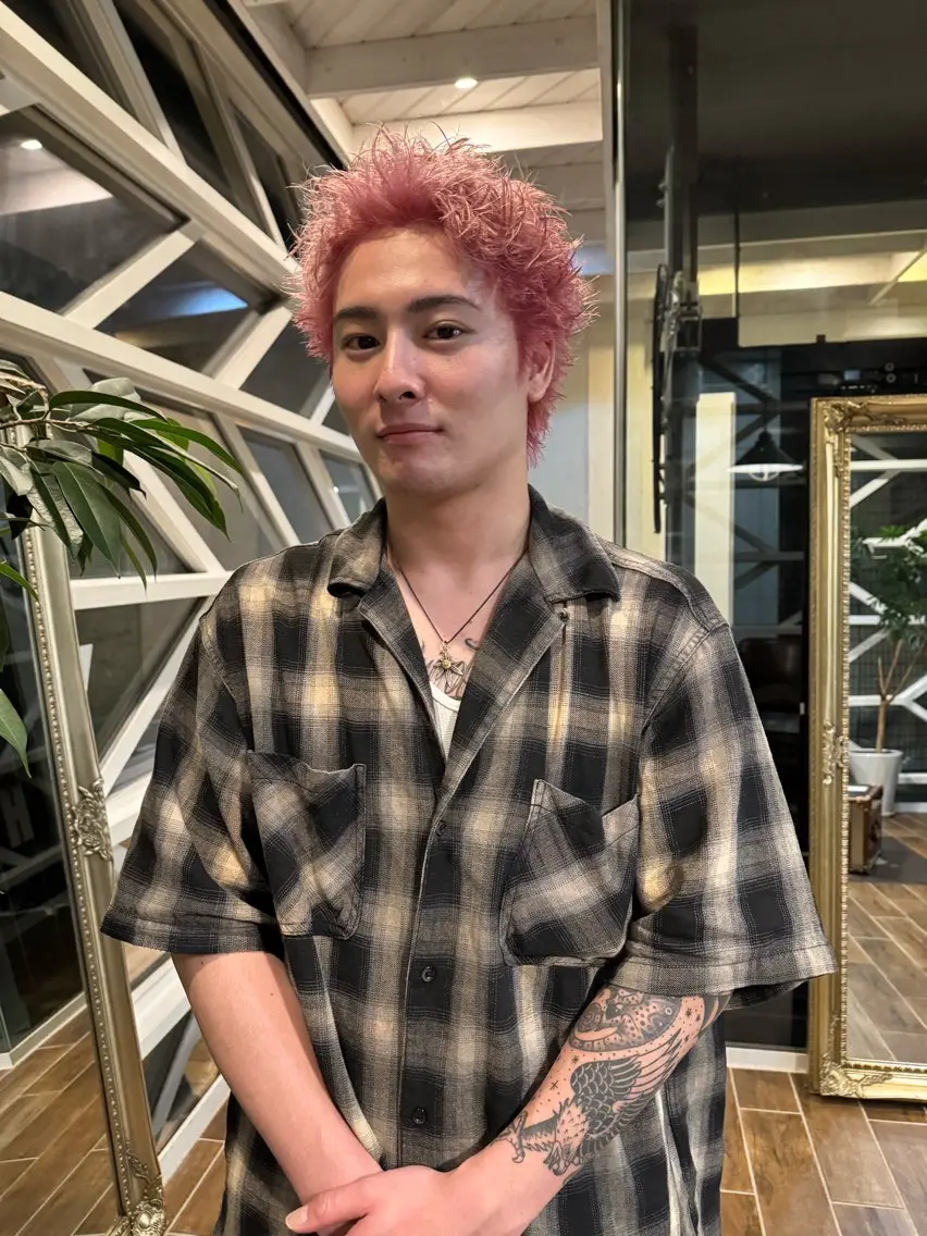 カラー メンズ ヘアカラー 村上 輝のヘアスタイル