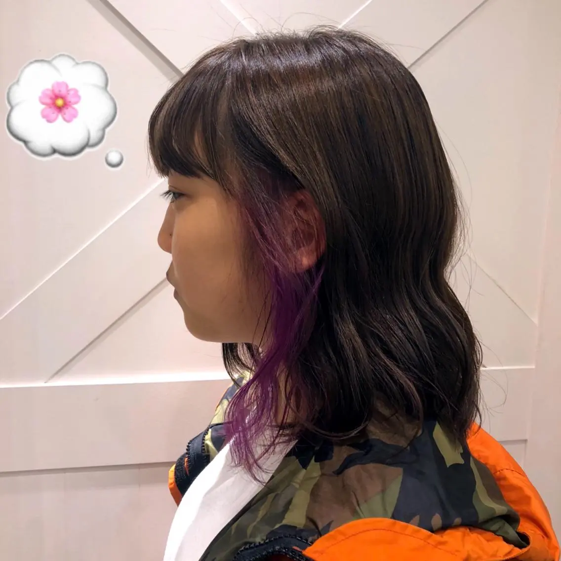 ショート カラー ピンクカラー ピンクパープル パープルカラー 🌺ウルフカット職人 新垣渚🐺のヘアスタイル