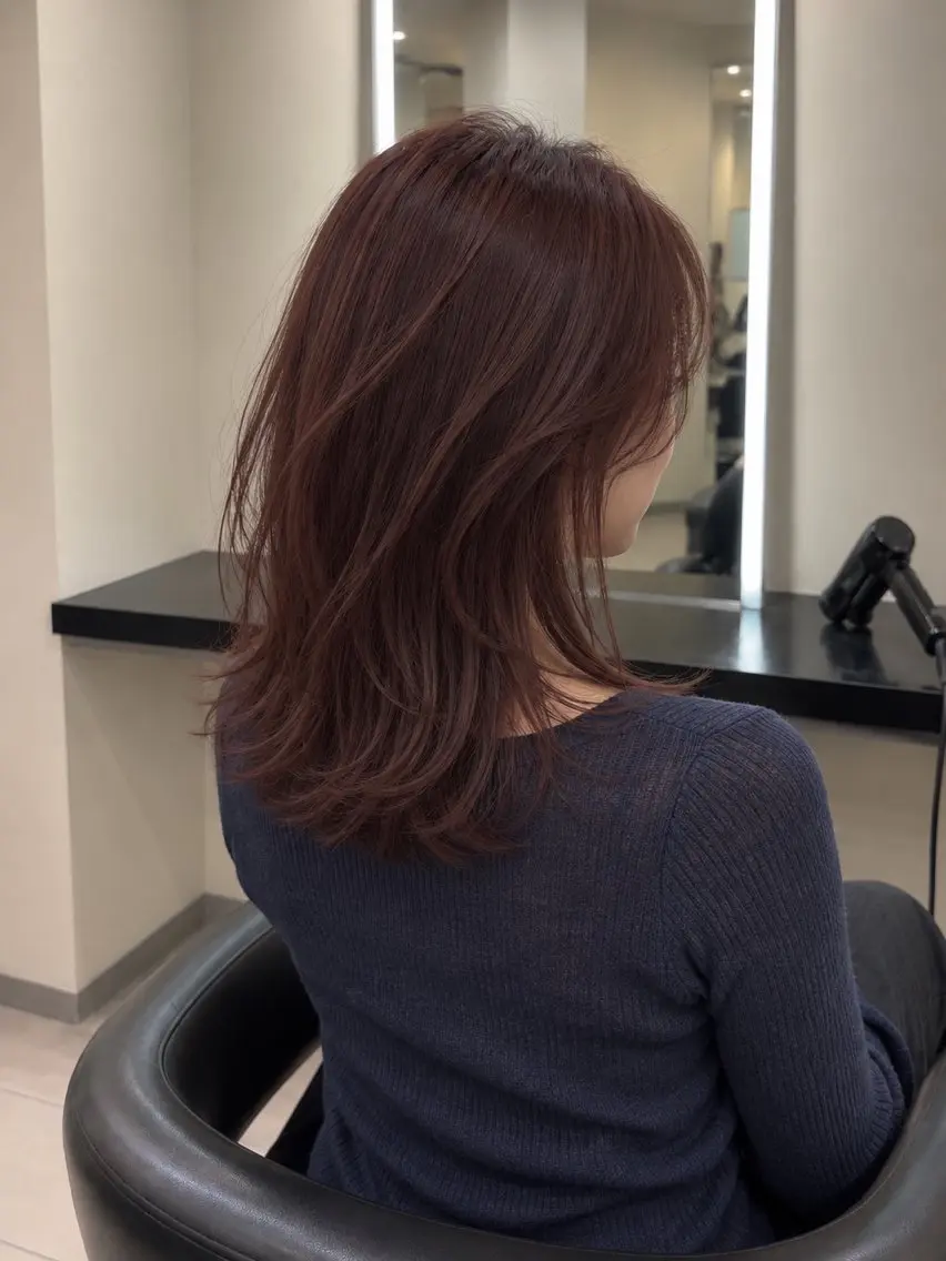ミディアム カラー 🌈ウルトワ水素 髪質改善naru🌈のヘアスタイル