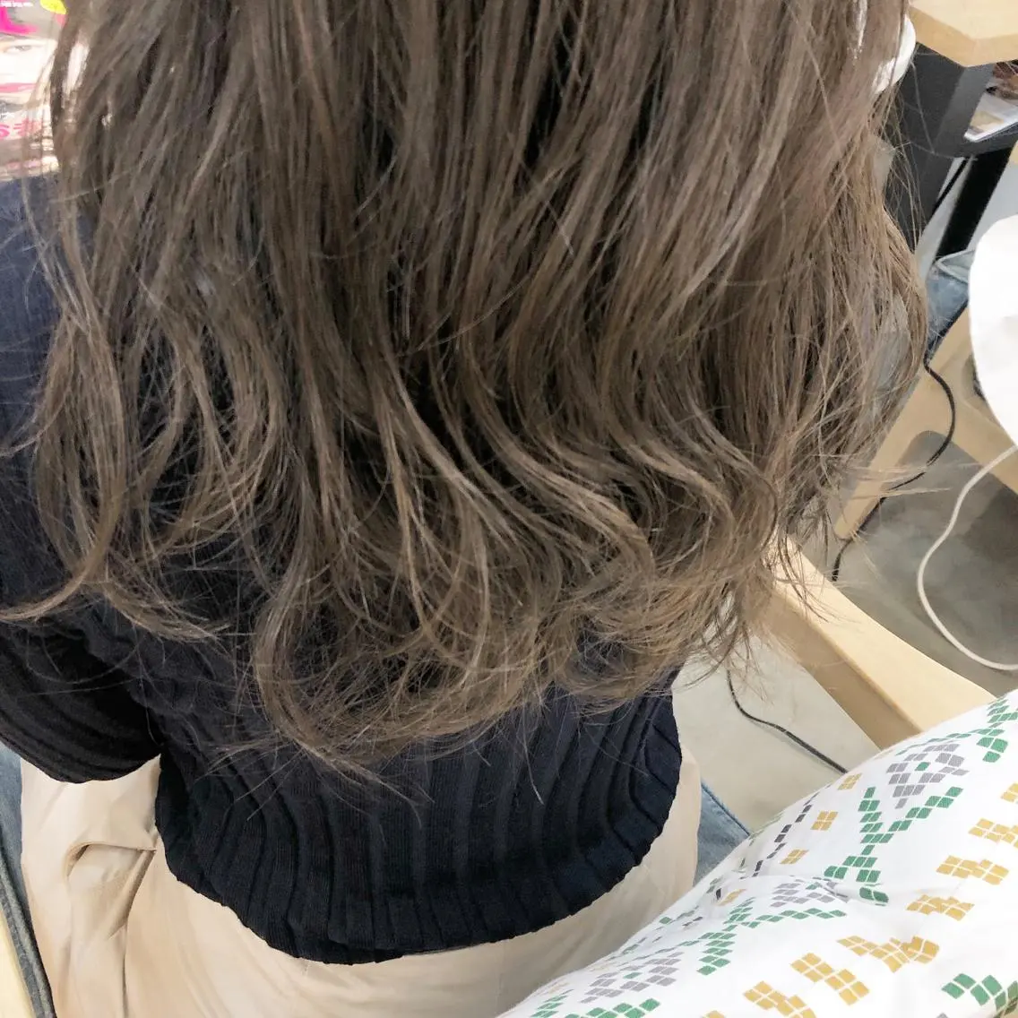 セミロング ヘアカラー トリートメント ヘッドスパ ヘアセット 🍃透明感スタイル yu-ka🍃のヘアスタイル