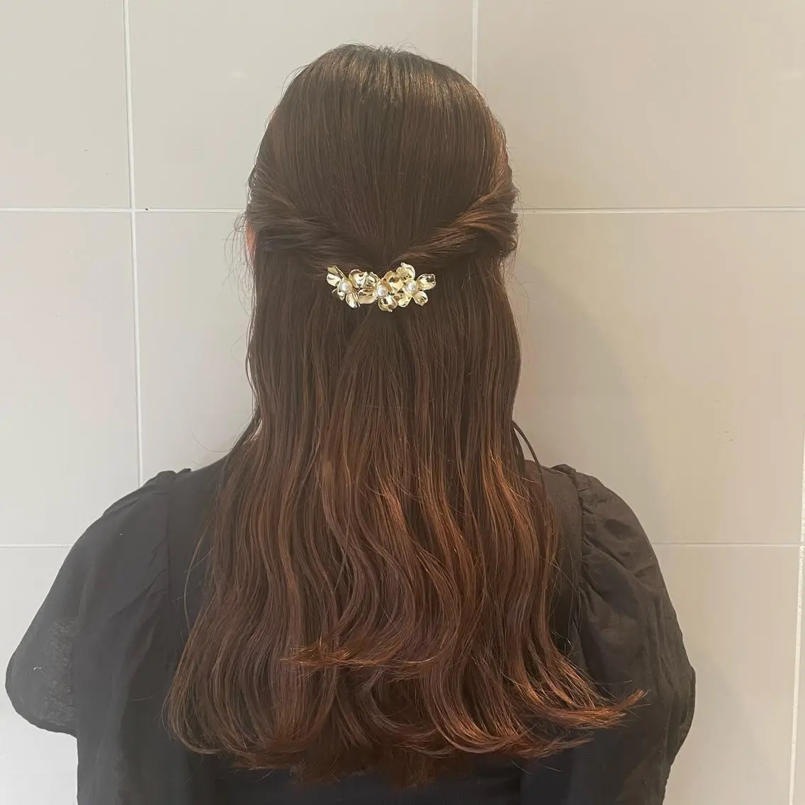 ロング ヘアアレンジ ハーフアップ T Ayaのヘアスタイル