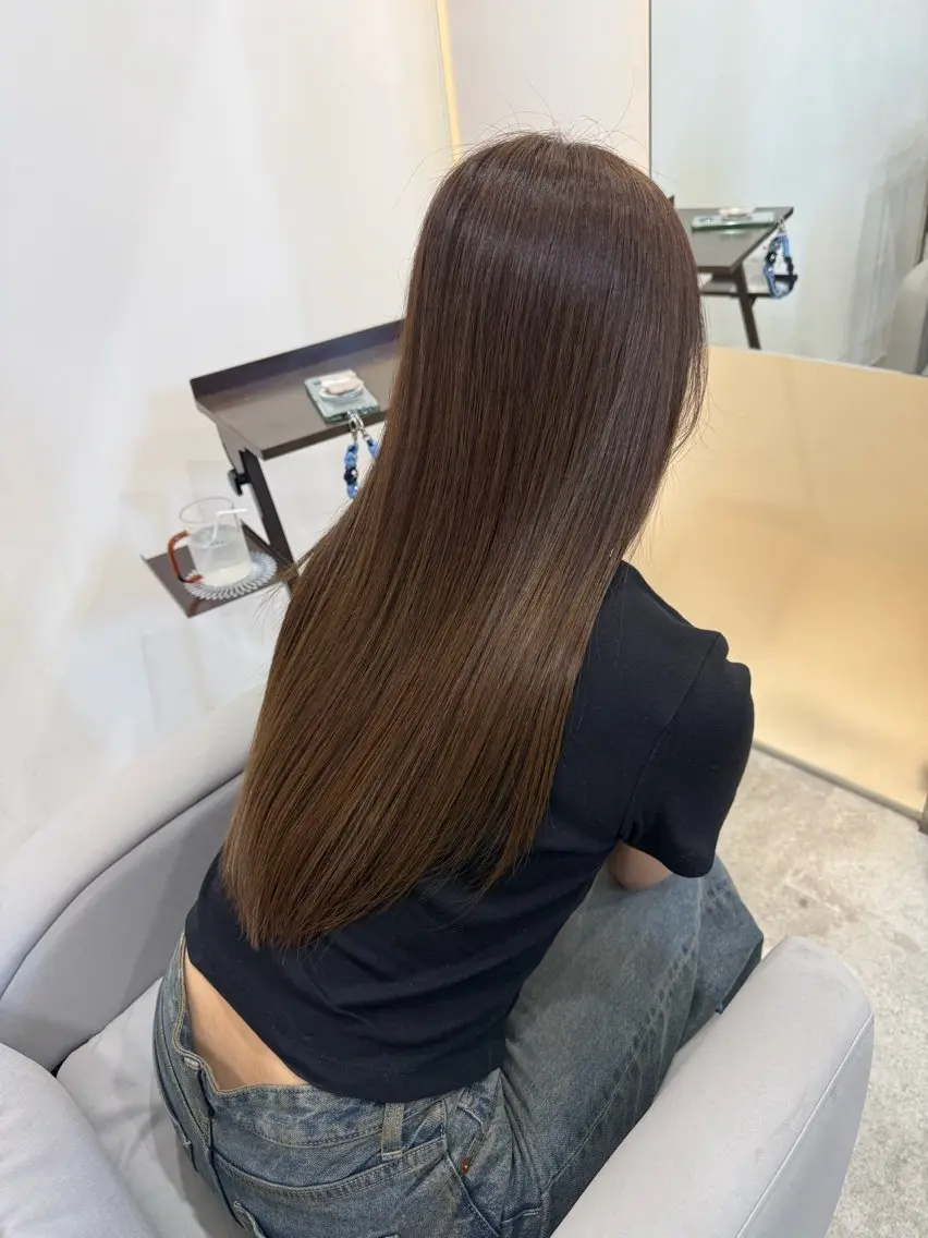 ロング カラー カット ヘアカラー SLOW🫧 ルナ🫧のヘアスタイル