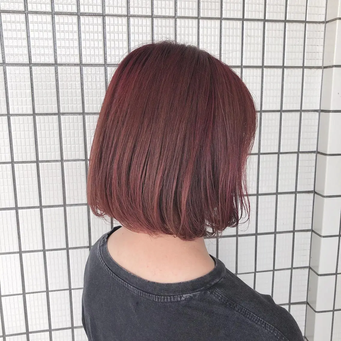 ミディアム カラー レッドカラー 五十嵐ゆり 美髪カラー 武蔵小杉のヘアスタイル