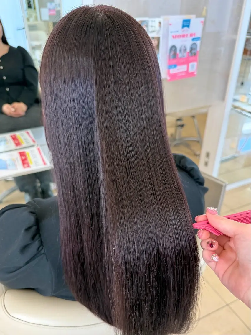 ロング ヘアカラー トリートメント 🌟髪質改善🌟 にしぞえ ななみのヘアスタイル