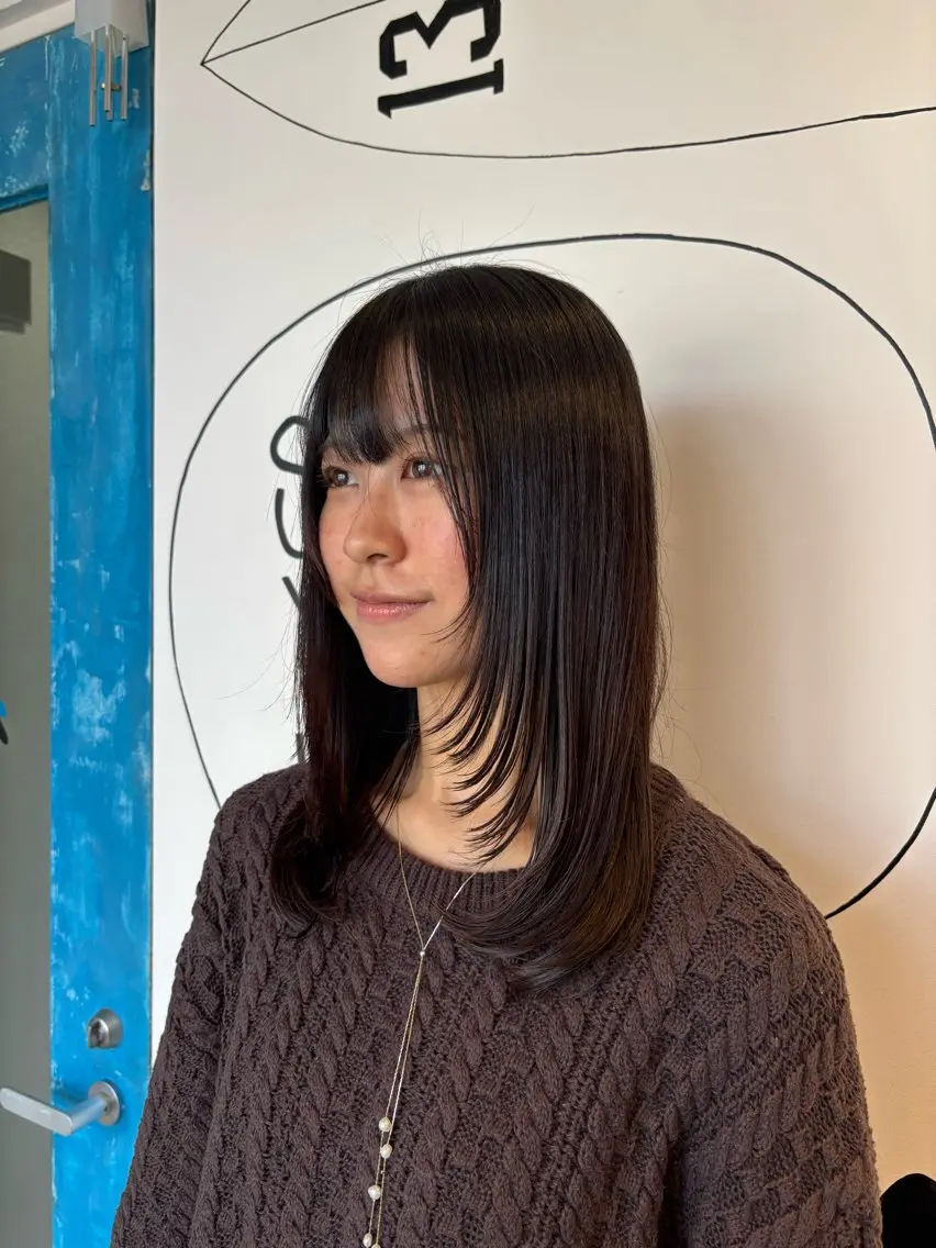 セミロング レイヤーカット 菊池 純香のヘアスタイル