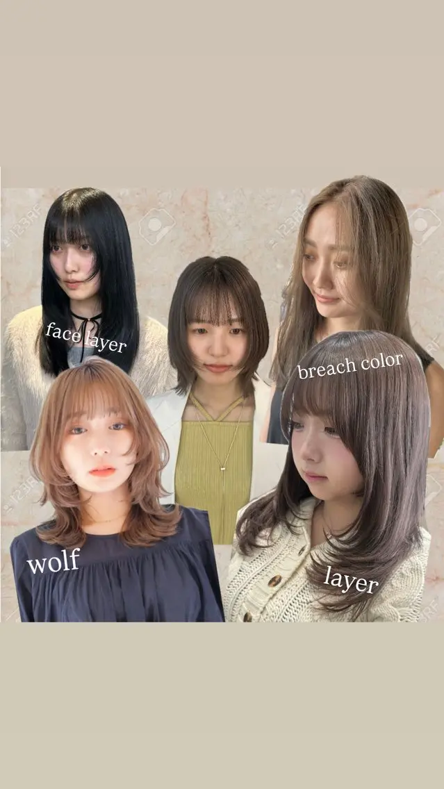 💐リピーター様2ヶ月以内限定💐髪質改善カット🍋➕髪質改善カラー🍐➕内部補修トリートメント🍃➕コテ巻き仕上げ🐥の写真
