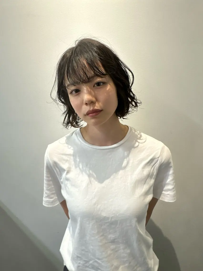 ショート 小顔矯正/レイヤー 透明感カラー✨生真のヘアスタイル