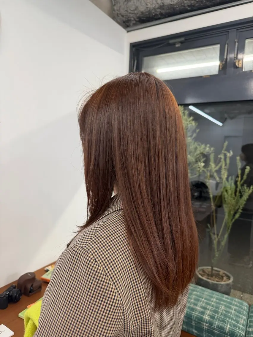 カラー オレンジ ヘアカラー ダブルカラー 大募集中❣️ あいりのヘアスタイル