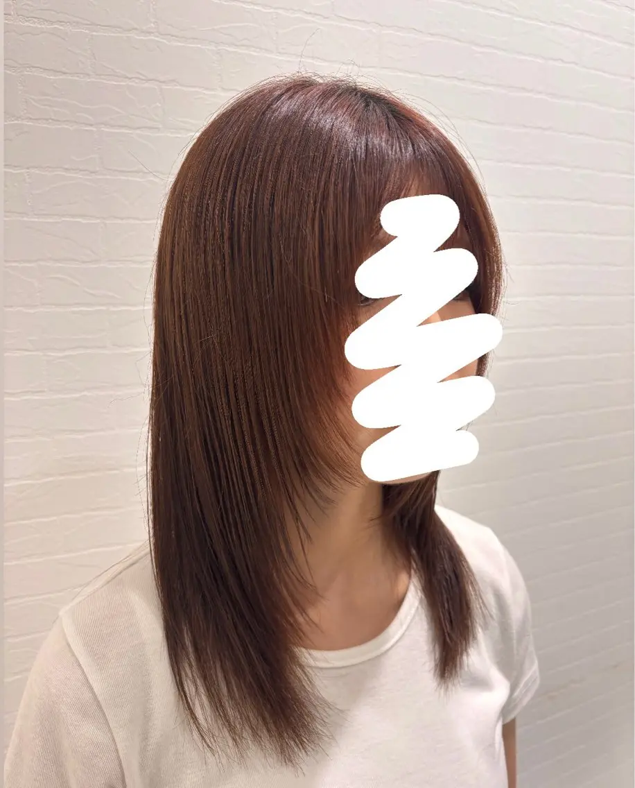 セミロング カット 🫧透明感カラー ✄﻿mana🫧のヘアスタイル