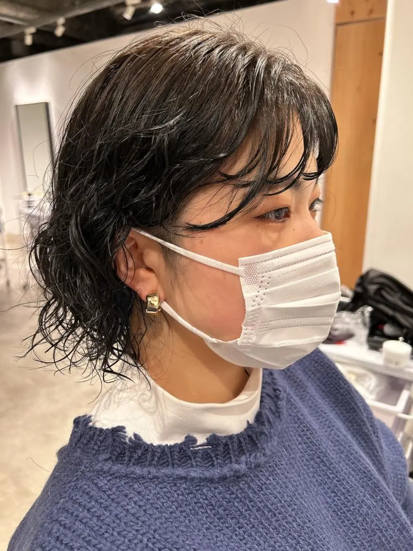 🐰お得なフルメニュー🐰髪質改善カット+透明感フルワンカラー+パーマ+保湿トリートメント+クイックヘッドスパ💆♀️の写真