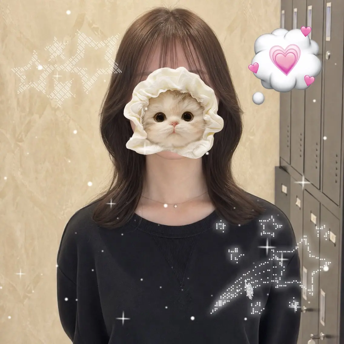 ミディアム カット ヘアカラー トリートメント ふわっとレイヤー 星川🌟のヘアスタイル