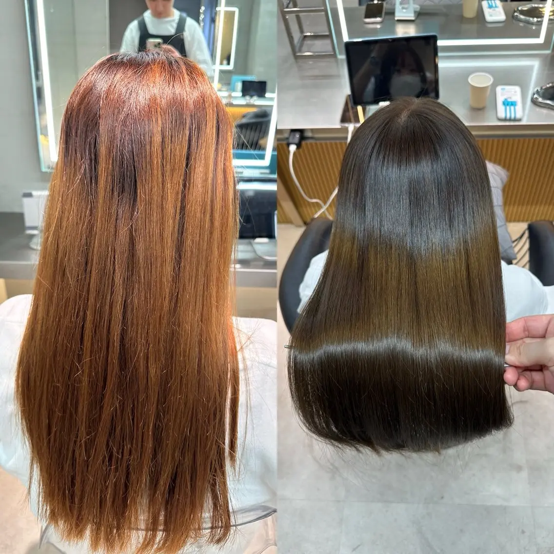 ロング カラー パーマ ベージュカラー ブリーチ 透明感カラー ブリーチなしカラー 髪質改善 カット ヘアカラー 縮毛矯正 トリートメント ✨髪質改善特化✨副 店長椎葉信乃介のヘアスタイル