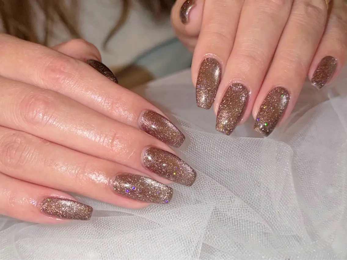 ネイル クリアネイル フラッシュネイル フラッシュマグ フレンチネイル マグネットネイル Luana nailのネイルデザイン