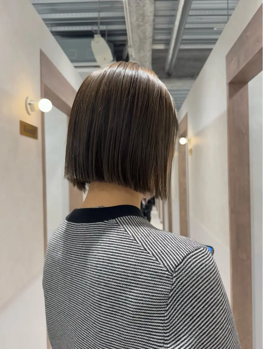 ショート ボブ カット ヘアカラー トリートメント 透明感カラー✴︎ SAYAKAのヘアスタイル