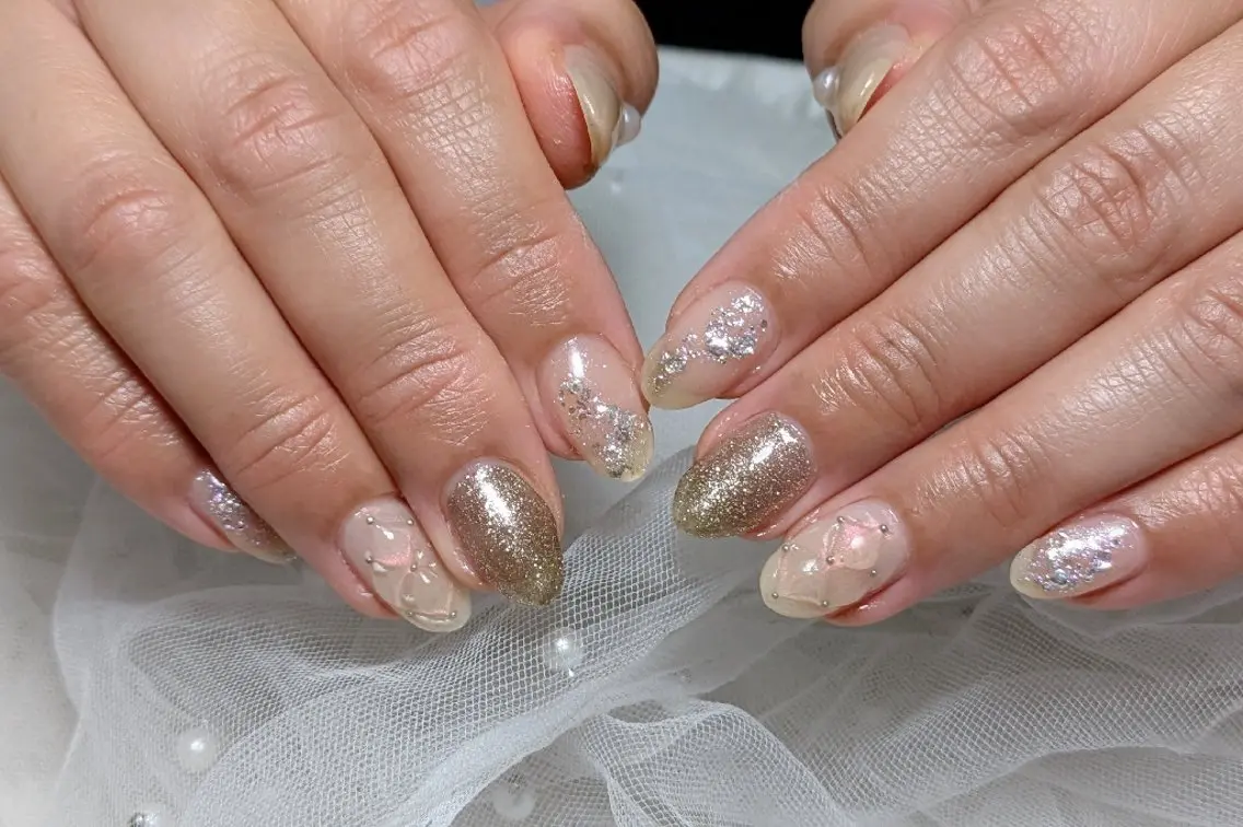 ネイル シンプルネイル ワンホンネイル 冬ネイル ハンドネイル m&pPrivate nailsalonのネイルデザイン