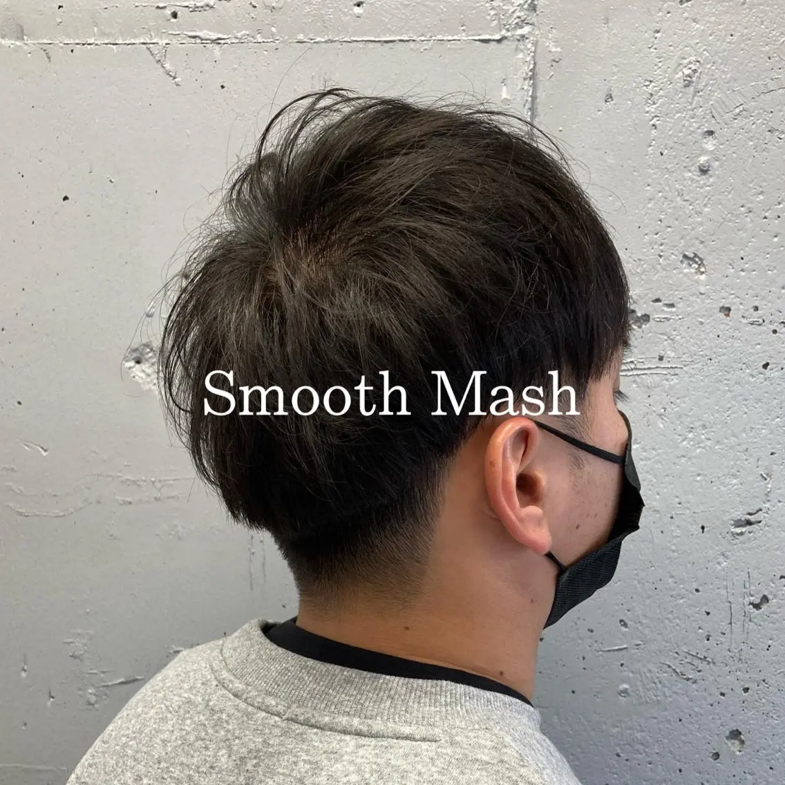 メンズ 顔まわりレイヤー デザインカットのヘアスタイル