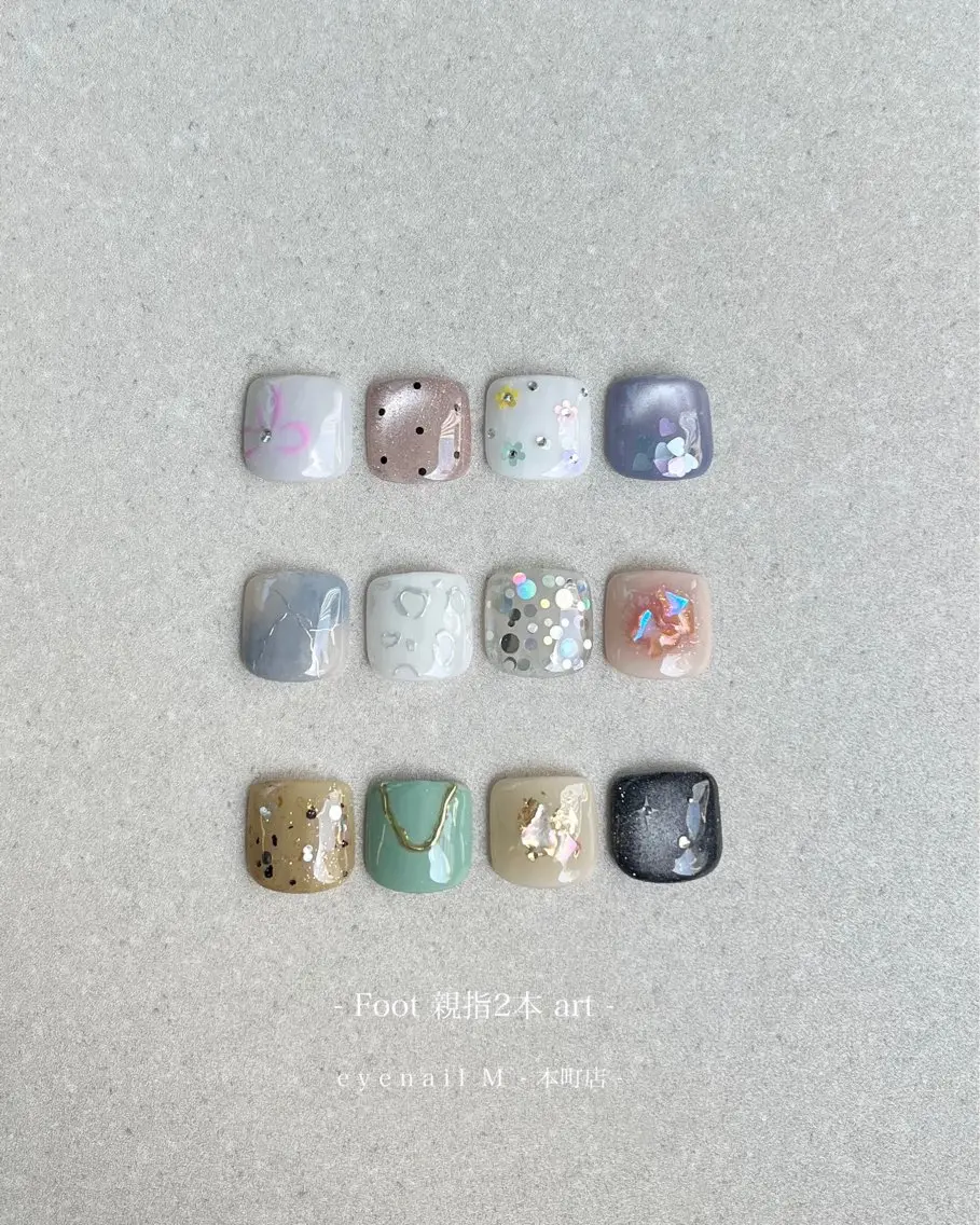 ネイル フットネイル eyenailm 🌼のネイルデザイン