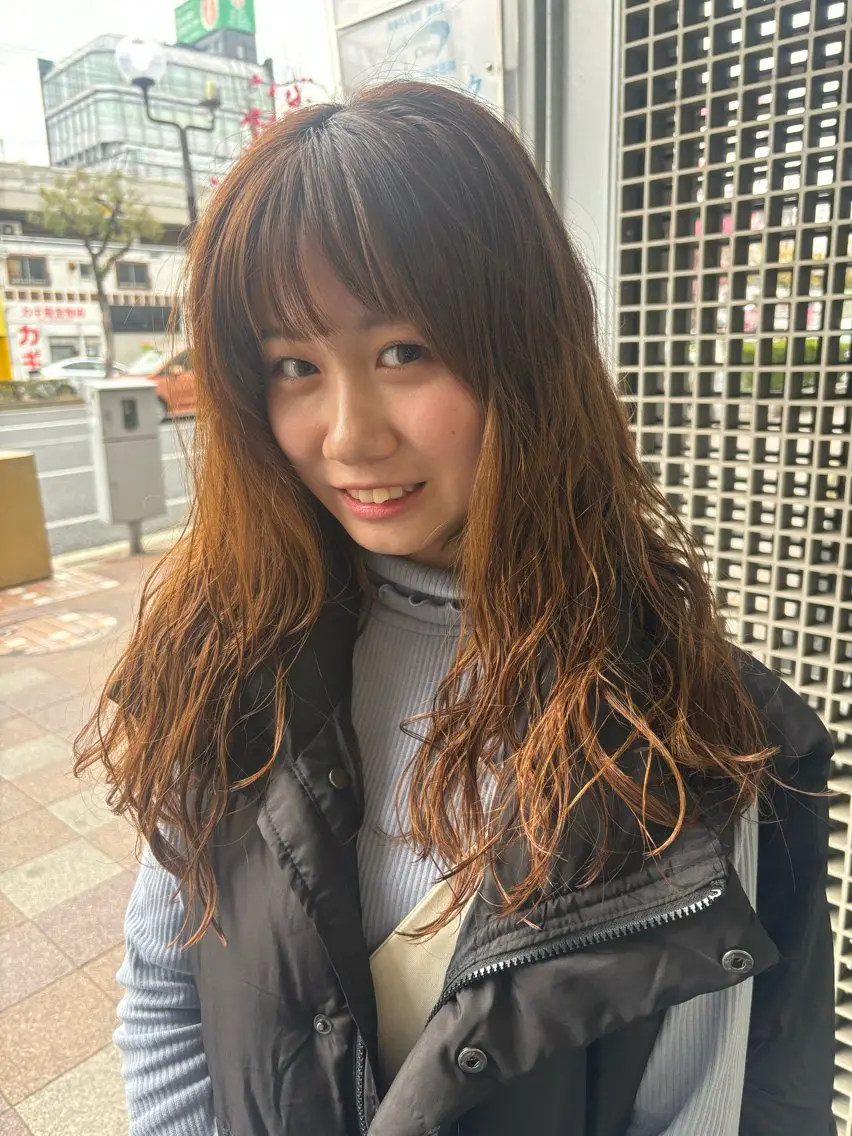 レディース限定！明日から朝が楽になる骨格補正カット＋デジタルパーマ🧑‍🦱の写真