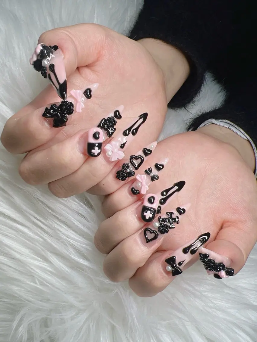 ネイル ハンドネイル Lee Nails チップ長さだし専門店のネイルデザイン