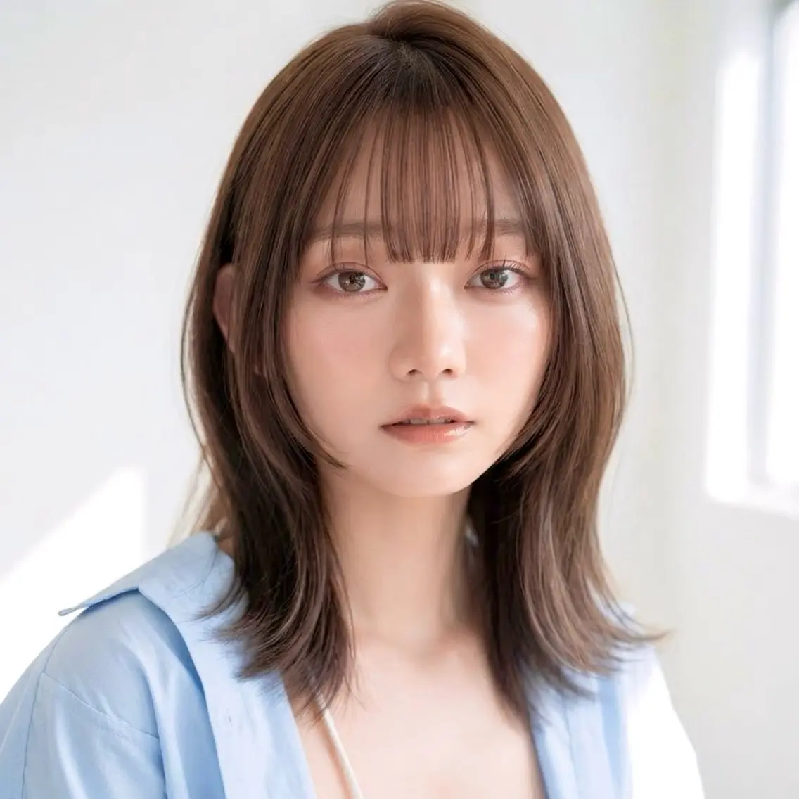 ミディアム 髪質改善/艶カラー /光吉洋平のヘアスタイル