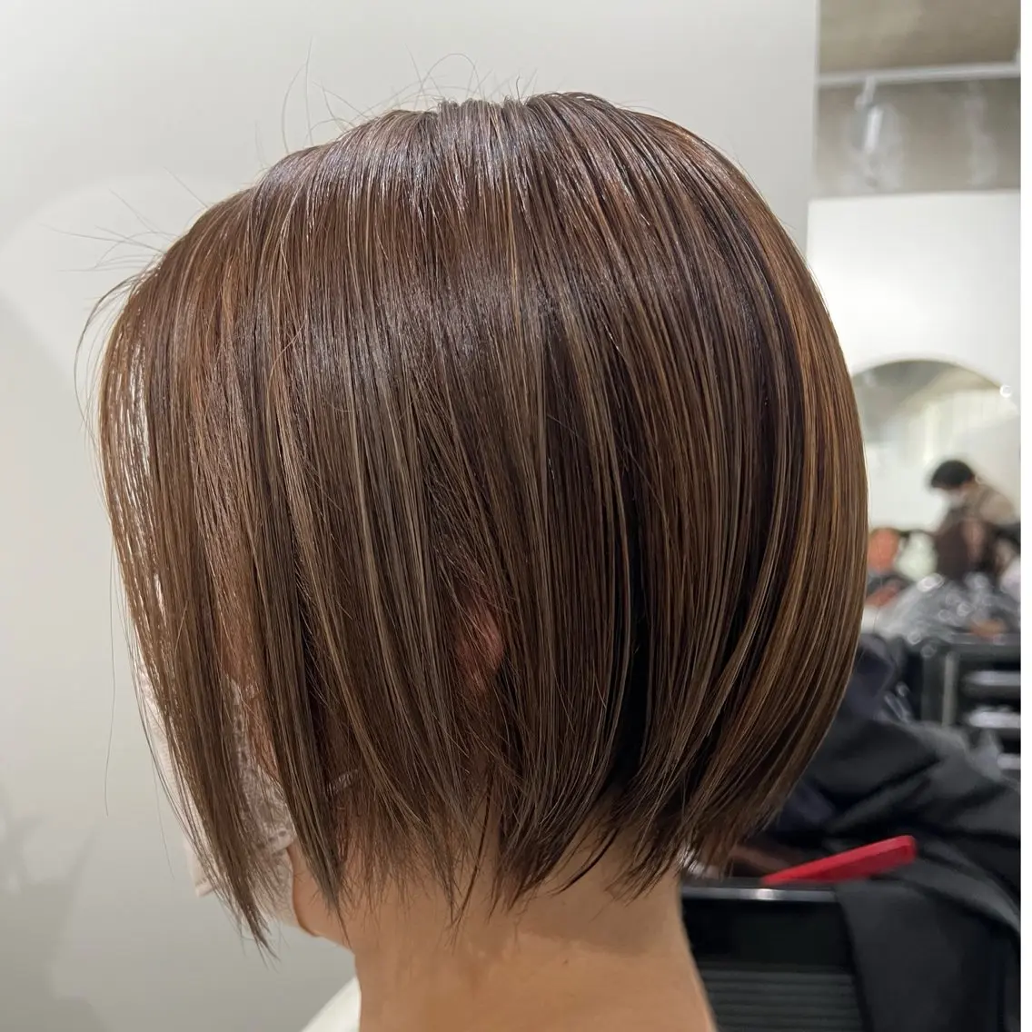 ショート ハイライト ショートヘア 小澤 蘭のヘアスタイル