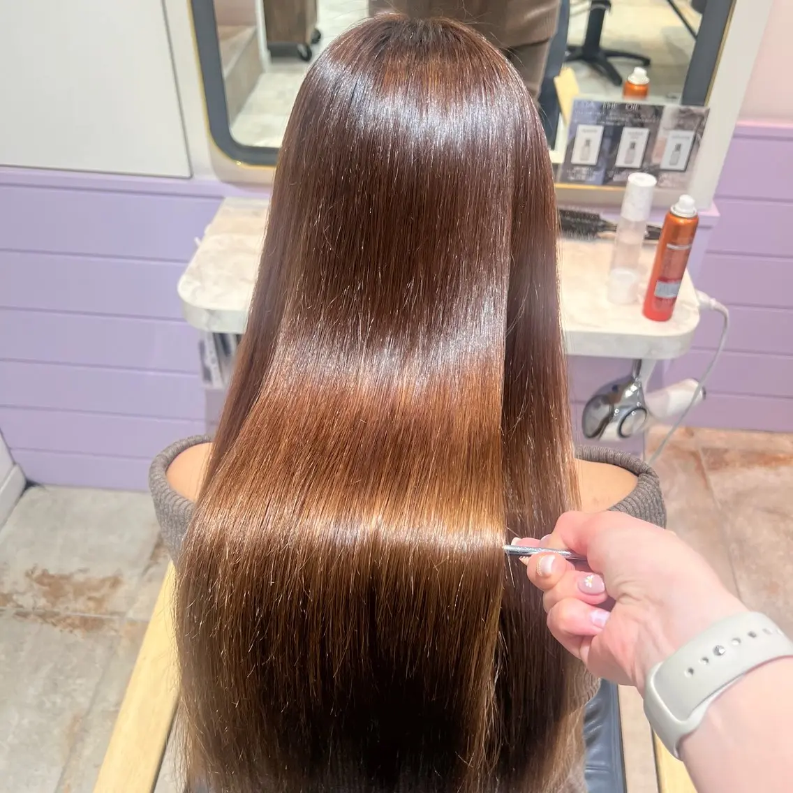 ロング 縮毛矯正 トリートメント 髪質改善✨石塚 真梨奈のヘアスタイル