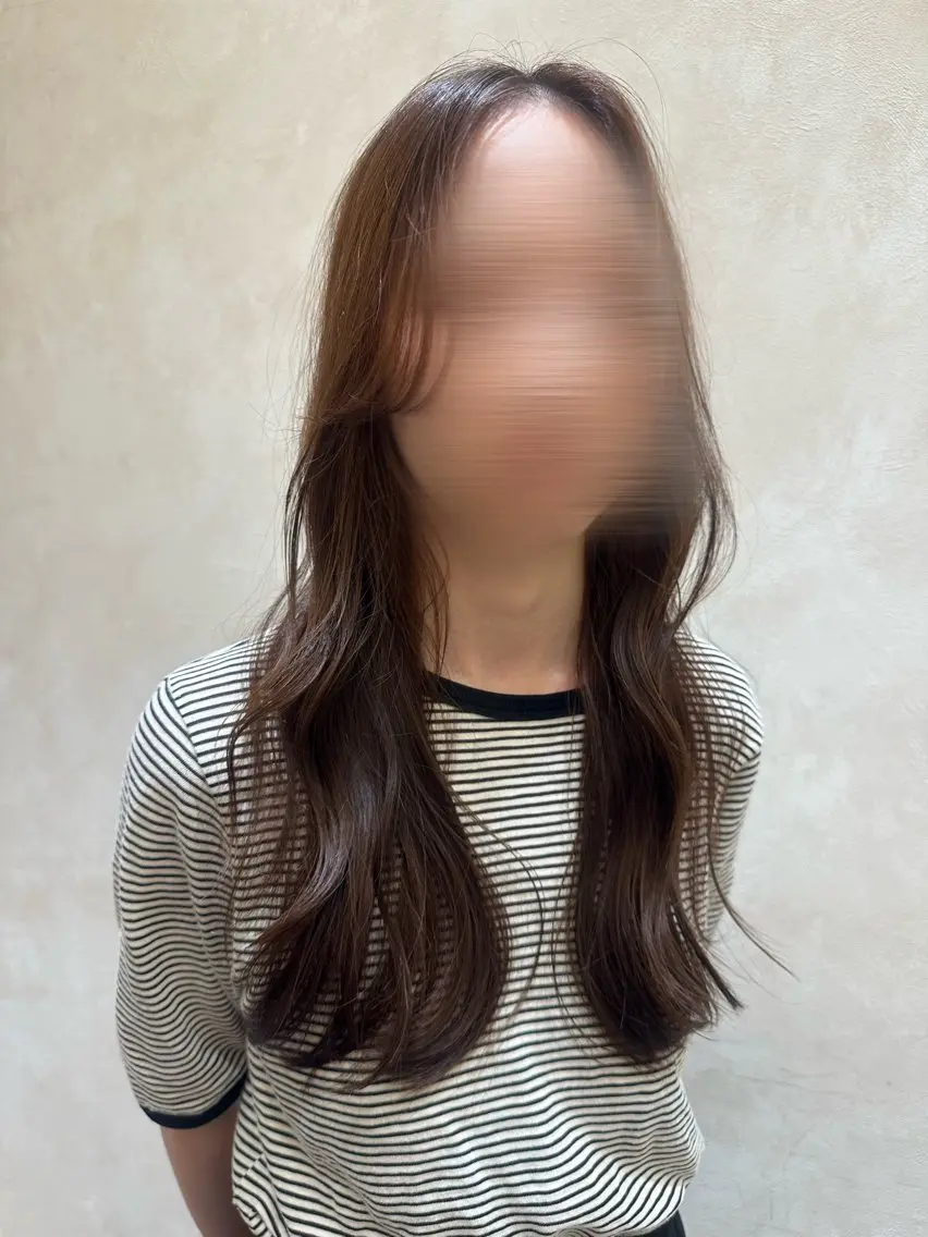 ロング kakimoto arms 三笘 菜央のヘアスタイル