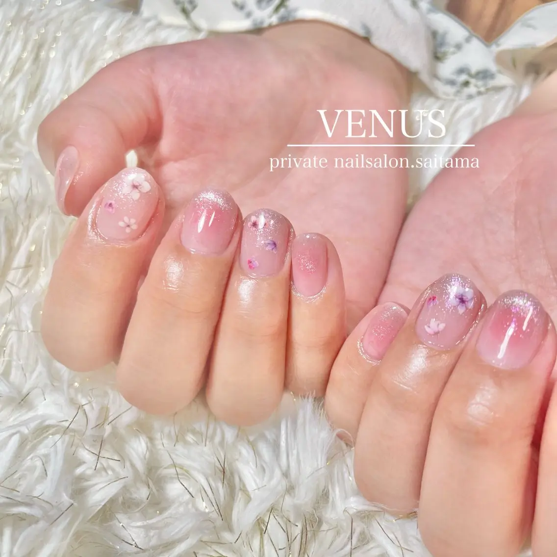 ネイル チークネイル マグネットネイル nailsalon VENUSのネイルデザイン