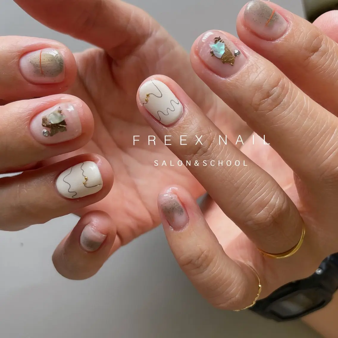 ネイル ニュアンスネイル ハンドネイル ハンドケア freex nail /ニュアンス/個性派のネイルデザイン