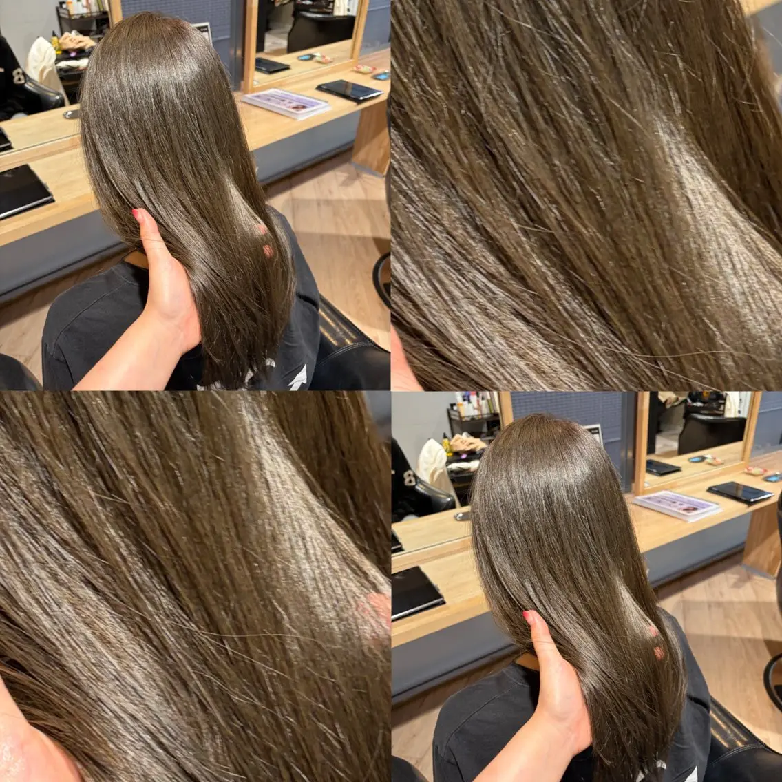 ミディアム カラー ベージュカラー オリーブベージュ ヘアカラー ELLE&SALLY 石野のヘアスタイル