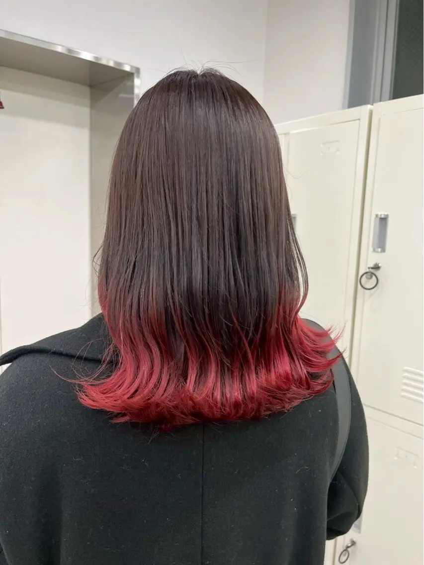 ロング カラー ハイトーンカラー🐬 えりかのヘアスタイル
