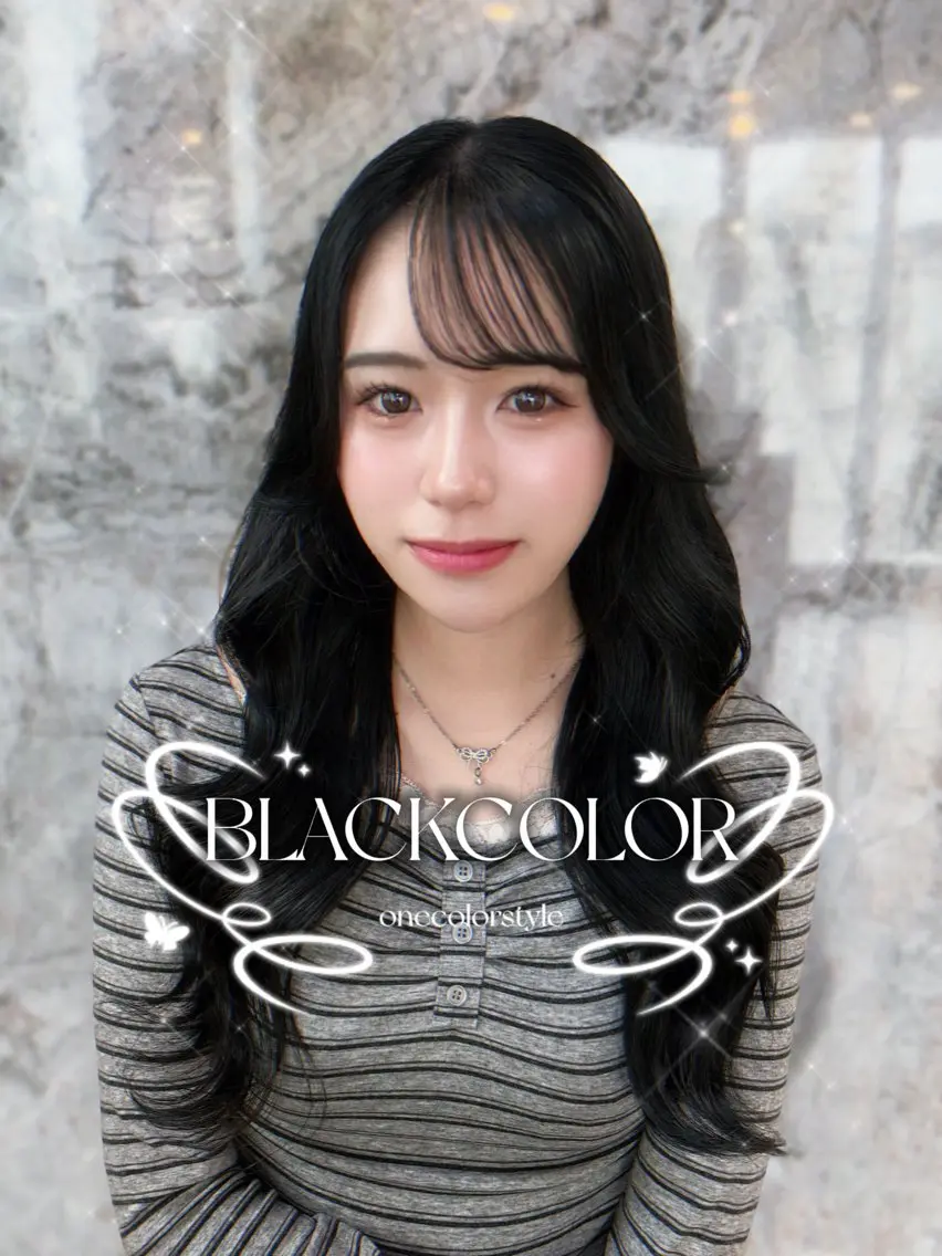 ロング カラー ヘアカラー トリートメント 💎あおい💎大宮 🦋ワンカラー🦋のヘアスタイル