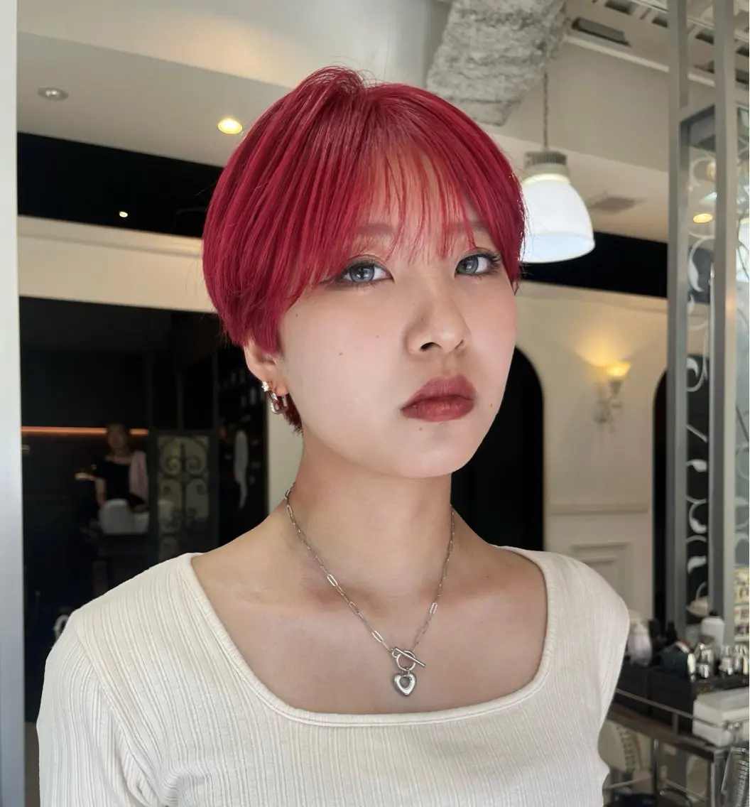 ショート カラー カット ヘアカラー WiLL梅田店 荒堀 結香のヘアスタイル