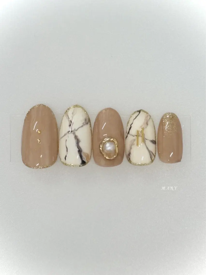 ネイル ニュアンスネイル ワンカラーネイル ハンドネイル Mary nail .narumiのネイルデザイン