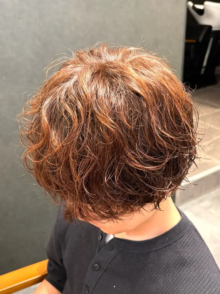 パーマ メンズ カット パーマ 河合 澪のヘアスタイル